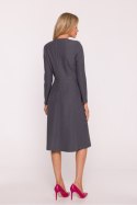 Sukienka Model S413 Grey - Stylove Stylove