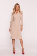 Sukienka Model S415 Beige - Stylove Stylove