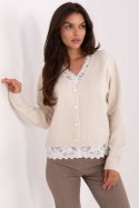 Sweter Damski Model PM-SW-F513.16 Light Beige - Factory Price Factory Price Sweter Damski Model PM-SW-F513.16 Light Beige - Factory Price Factory Price