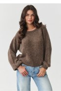 Sweter Damski Model S168 Mocca - Makadamia Makadamia