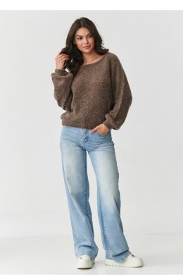 Sweter Damski Model S168 Mocca - Makadamia Makadamia