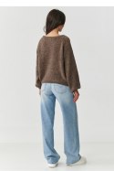 Sweter Damski Model S168 Mocca - Makadamia Makadamia