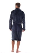 Szlafrok Męski Model Ready Long 2453 Grafit - L&L collection L&L collection Szlafrok Męski Model Ready Long 2453 Grafit - L&L collection L&L collection