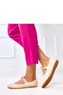 Baleriny Model Sallay BSD106-3 Beige - Solea Solea Baleriny Model Sallay BSD106-3 Beige - Solea Solea