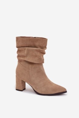 Botki Model Amelise 3948 Beige - Step in style Step in style