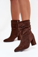 Botki Model Amelise 3948 Brown - Step in style Step in style