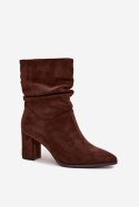 Botki Model Amelise 3948 Brown - Step in style Step in style