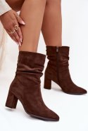 Botki Model Amelise 3948 Brown - Step in style Step in style