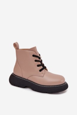 Botki Model Harmine LQ-26 Dark Beige - Step in style Step in style