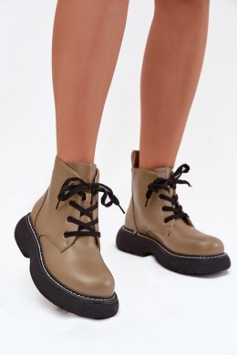 Botki Model Harmine LQ-26 Green - Step in style Step in style