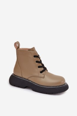 Botki Model Harmine LQ-26 Green - Step in style Step in style