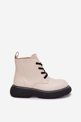 Botki Model Harmine LQ-26 Light Beige - Step in style Step in style