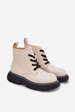 Botki Model Harmine LQ-26 Light Beige - Step in style Step in style