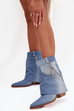 Botki Model Ilyana C-332 Jeans - Step in style Step in style