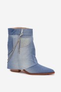 Botki Model Ilyana C-332 Jeans - Step in style Step in style