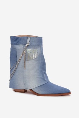Botki Model Ilyana C-332 Jeans - Step in style Step in style