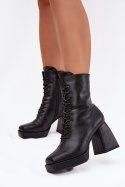 Botki Model Juvina JA-25 Black - Step in style Step in style