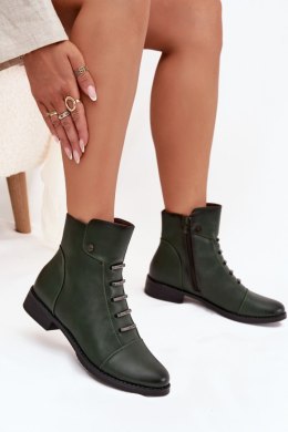 Botki Model Labise ASA62-16 Green - Step in style Step in style