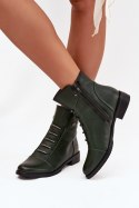 Botki Model Labise ASA62-16 Green - Step in style Step in style