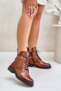 Botki Model Leonise 24BT02-7976 Camel - Step in style Step in style