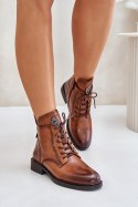 Botki Model Leonise 24BT02-7976 Camel - Step in style Step in style