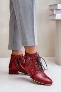 Botki Model Maciejka 5743A-08 Red - Step in style Step in style Botki Model Maciejka 5743A-08 Red - Step in style Step in style