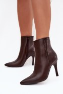 Botki Model Nolisse 9464 Czekolada - Step in style Step in style