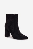 Botki Model Pralina RQ489 Black - Step in style Step in style
