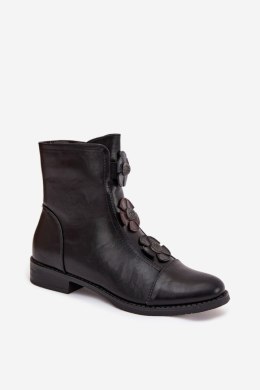 Botki Model Pravienne ASA62-120 Black - Step in style Step in style