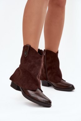 Botki Model Sylvette RMR2382-10 Czekolada - Step in style Step in style