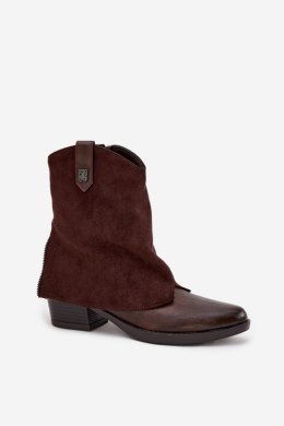 Botki Model Sylvette RMR2382-10 Czekolada - Step in style Step in style