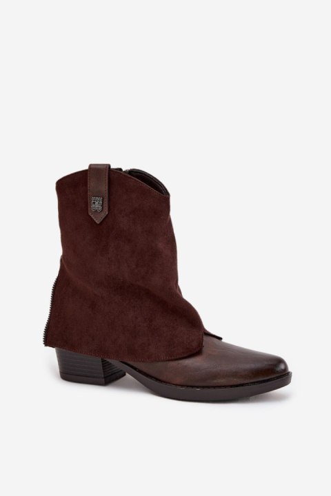 Botki Model Sylvette RMR2382-10 Czekolada - Step in style Step in style Botki Model Sylvette RMR2382-10 Czekolada - Step in style Step in style