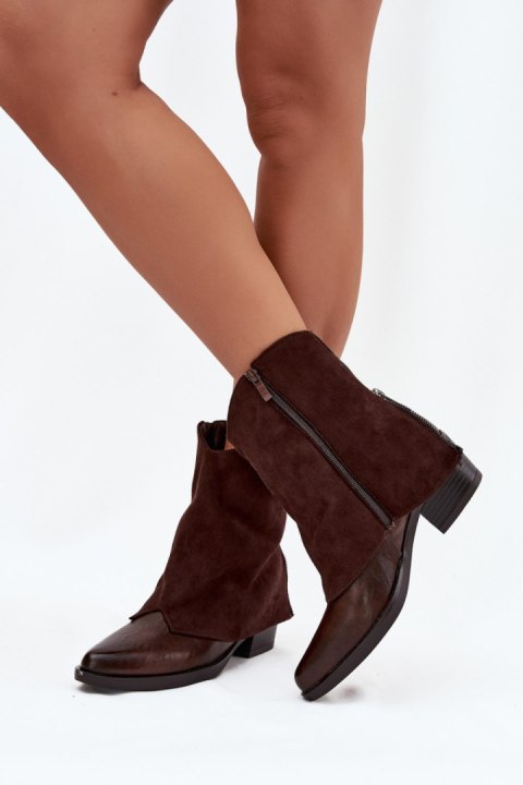 Botki Model Sylvette RMR2382-10 Czekolada - Step in style Step in style Botki Model Sylvette RMR2382-10 Czekolada - Step in style Step in style