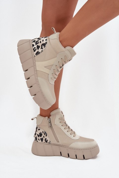 Botki Model Vinceza 66838 Beige - Step in style Step in style Botki Model Vinceza 66838 Beige - Step in style Step in style