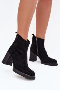 Botki Model Vinceza 91142 Black - Step in style Step in style