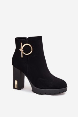 Botki Model Ysolde 168-522 Black - Step in style Step in style