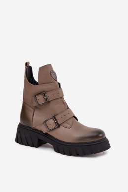 Botki Model Zazoo 60482 Dark Beige - Step in style Step in style