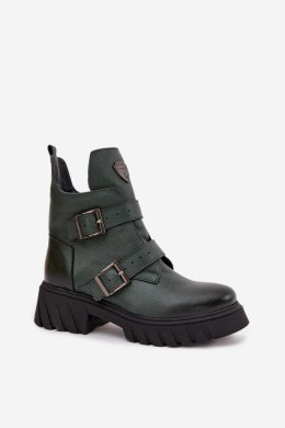 Botki Model Zazoo 60482 Dark Green - Step in style Step in style