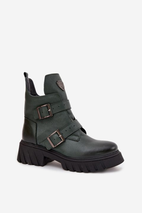 Botki Model Zazoo 60482 Dark Green - Step in style Step in style Botki Model Zazoo 60482 Dark Green - Step in style Step in style