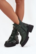 Botki Model Zazoo 60482 Dark Green - Step in style Step in style