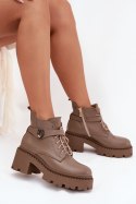 Botki Model Zazoo 60557 Dark Beige - Step in style Step in style