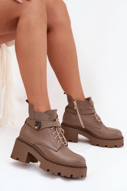 Botki Model Zazoo 60557 Dark Beige - Step in style Step in style