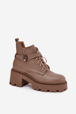 Botki Model Zazoo 60557 Dark Beige - Step in style Step in style
