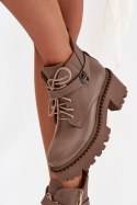 Botki Model Zazoo 60557 Dark Beige - Step in style Step in style
