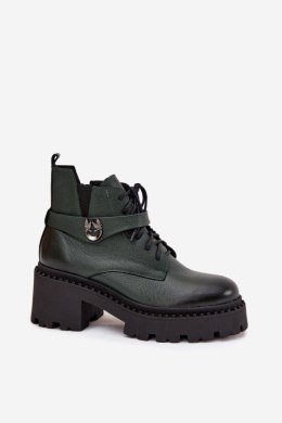 Botki Model Zazoo 60557 Dark Green - Step in style Step in style