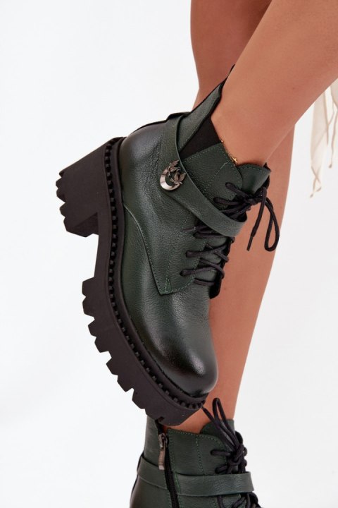 Botki Model Zazoo 60557 Dark Green - Step in style Step in style Botki Model Zazoo 60557 Dark Green - Step in style Step in style