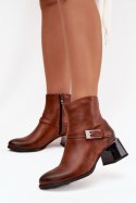 Botki Model Zazoo 60562 Brown - Step in style Step in style