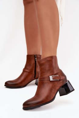 Botki Model Zazoo 60562 Brown - Step in style Step in style