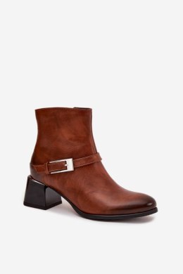 Botki Model Zazoo 60562 Brown - Step in style Step in style
