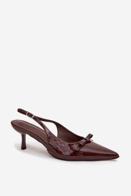 Czółenka Model Olvena P-1467 Czekolada - Step in style Step in style